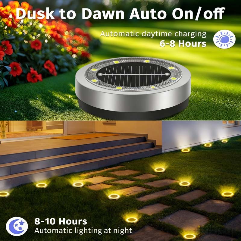 ⏳Zeitlich begrenztes Angebot⏳ Solar-Gartenleuchten mit stimmungsvollen Lichtakzenten im 4er-Pack