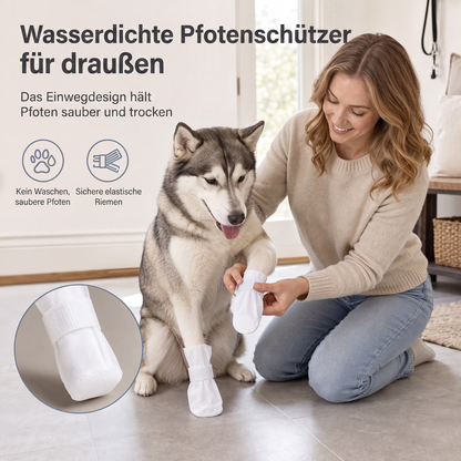 🐶 50 % Rabatt! Einweg-Hundeschuhe – Wasserdichter & rutschfester Pfotenschutz für saubere Pfoten