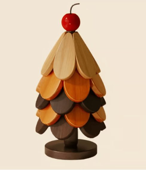 🍳 50% RABATT! 🎄 Kreativer Untersetzer in Weihnachtsbaum-Form aus Bambus – hitzebeständig & dekorativ für Tisch & Küche