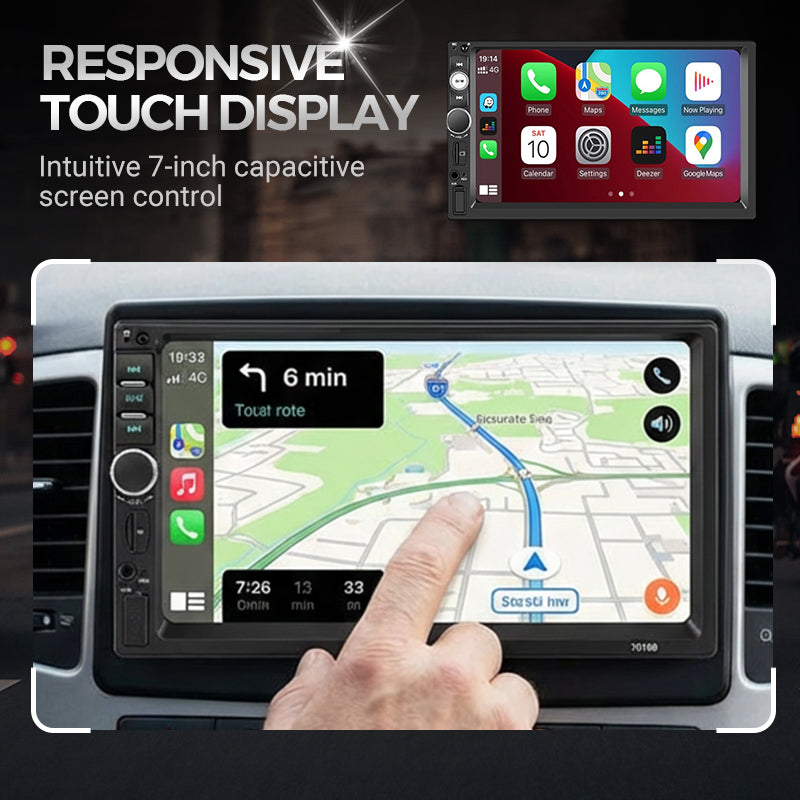 🚗 50 % Rabatt! Auto CarPlay Display mit Touchscreen – Wireless Apple CarPlay, Android Auto, Bluetooth & Rückfahrkamera