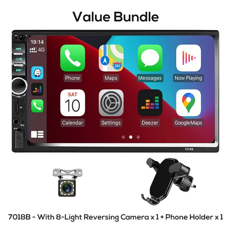 🚗 50 % Rabatt! Auto CarPlay Display mit Touchscreen – Wireless Apple CarPlay, Android Auto, Bluetooth & Rückfahrkamera