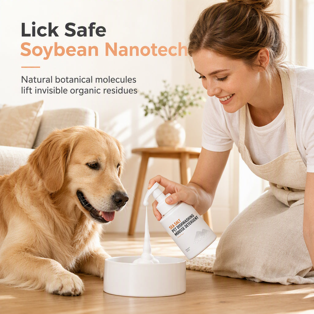 🧼 50 % Rabatt! Reinigungsschaum für Haustiernäpfe – Mit Meersalz & Reinigungsschwamm 🐾
