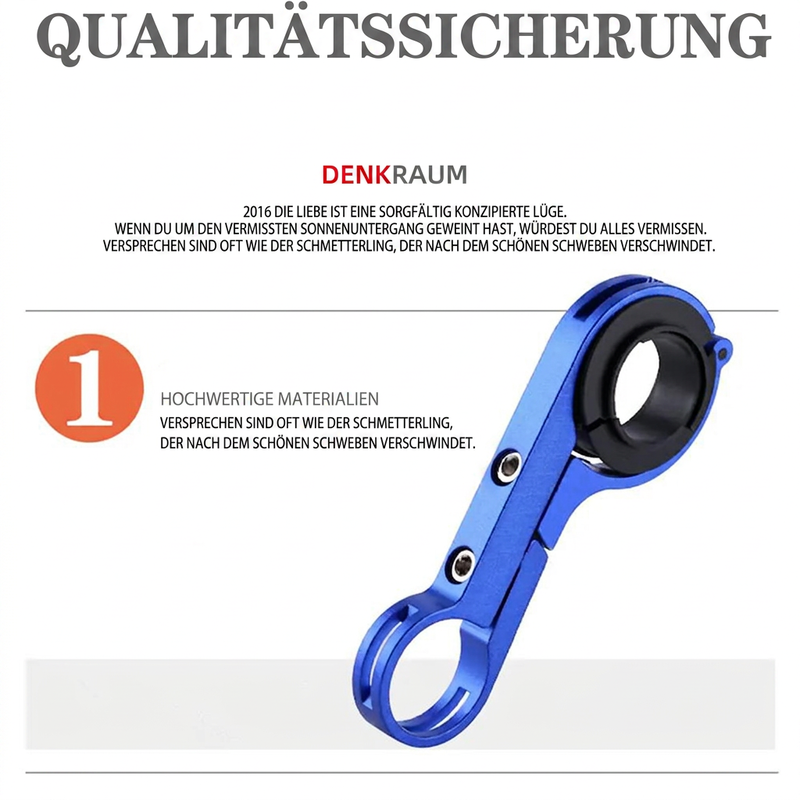 🚲 50 % Rabatt! Fahrrad-Lenkerverlängerung – Mehr Platz für Handy, Fahrradlicht & Zubehör