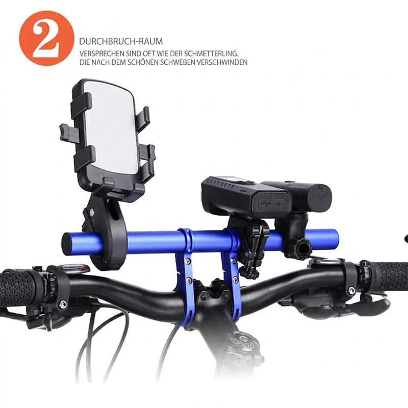 🚲 50 % Rabatt! Fahrrad-Lenkerverlängerung – Mehr Platz für Handy, Fahrradlicht & Zubehör