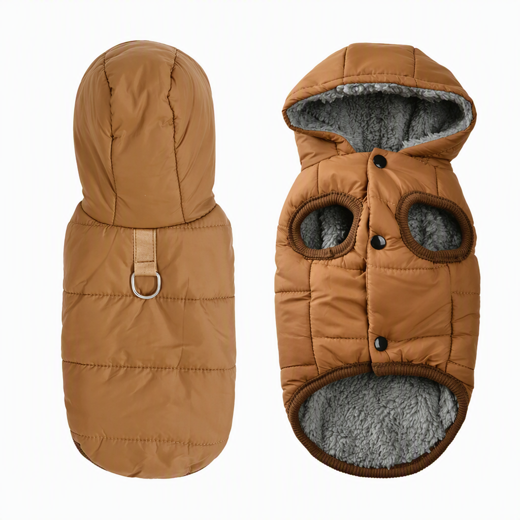 🐶 50 % Rabatt ! Verdickte Hunde-Winterweste – Perfekt für eisige Gassirunden! ❄️ Kälteschutz mit Fleecefutter, stabiler Anlein-Ring, winddicht 🐾 Nur für kurze Zeit ⏱️