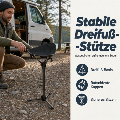 ⛺ 50 % Rabatt! Tragbarer Aluminium-Klapphocker – Leichter Sitz für Camping, Angeln & Outdoor-Aktivitäten