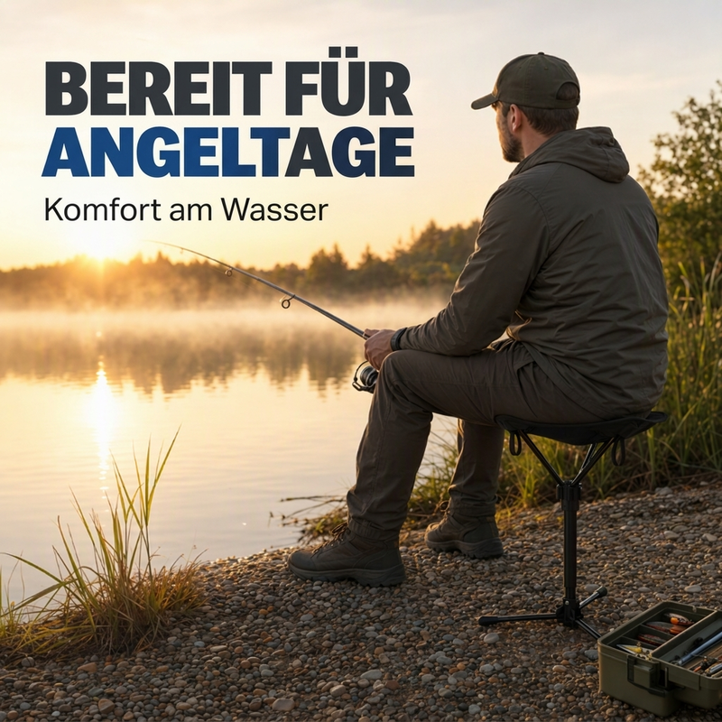 ⛺ 50 % Rabatt! Tragbarer Aluminium-Klapphocker – Leichter Sitz für Camping, Angeln & Outdoor-Aktivitäten