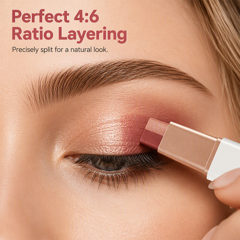 💄 50 % Rabatt! 2-in-1 Lidschattenstift mit Farbverlauf – Doppelter Farbeffekt für ein schnelles Augen-Make-up