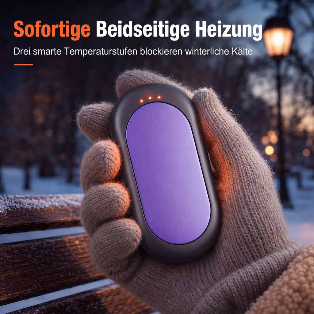 📢📢50% RABATT !!⏰Magnetischer, teilbarer 2-in-1 wiederaufladbarer Handwärmer – Mini tragbarer USB-Elektro-Handwärmer