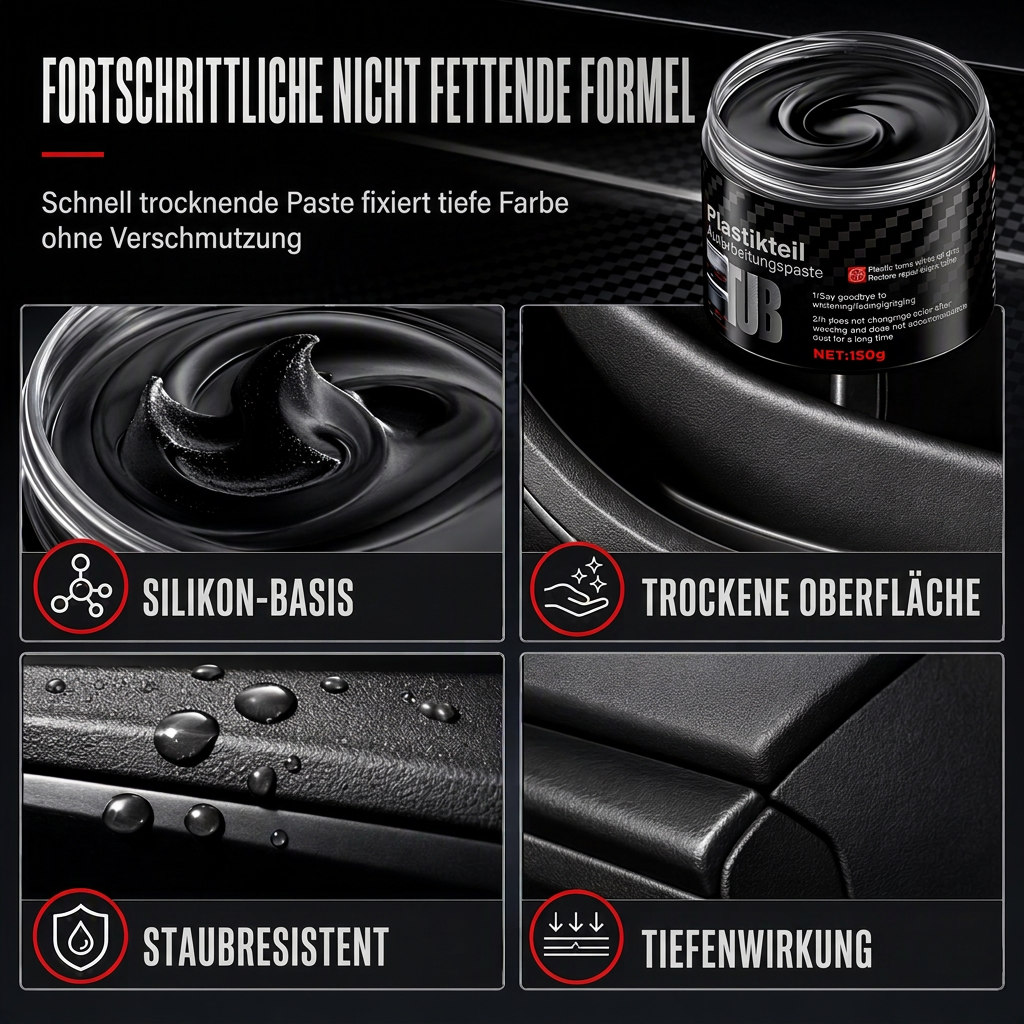 ⏰ Nur für kurze Zeit: 2 kaufen, 1 gratis – Kunststoff- & Gummipflege für Autoinnenräume, Lederauffrischer & Schutz🚗