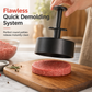 🍔 Runde Burgerpresse & Patty-Maker – Hamburger-Form für gleichmäßige Patties
