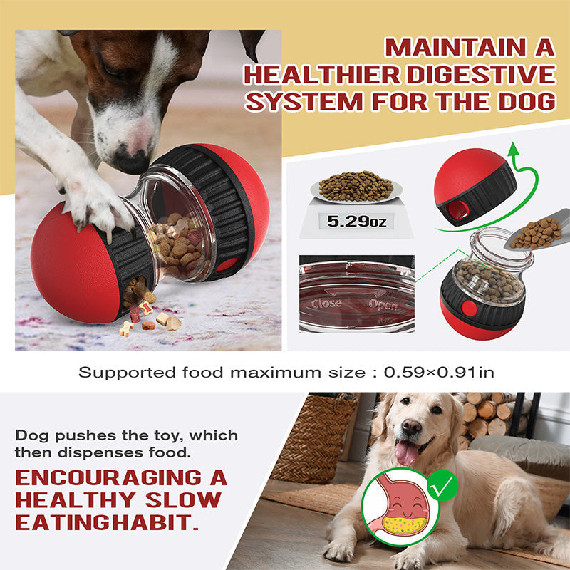 🐶🔥 50% RABATT!  Drehbarer Futterball für Hunde – langsames Fressen & interaktives Spielzeug, fördert die geistige Beschäftigung