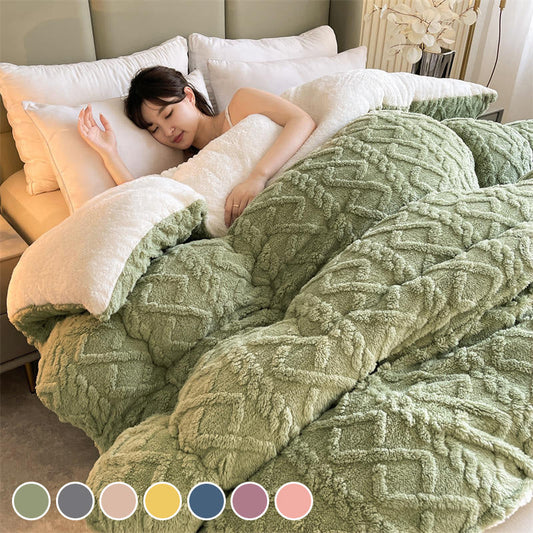 🍂 50% Rabatt – Verdickte, superweiche Plüschdecke, kuschelig & warm für Herbst & Winter