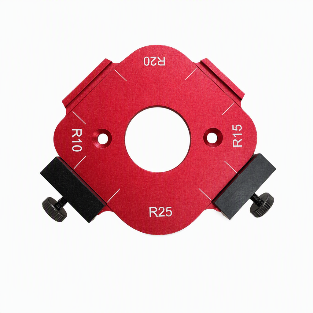 ⏰ 50% RABATT! 🔩 Frässchablone für Schrank-Ecken – Radius-Schablonen zum Abrunden, für Oberfräse & Kantenfräse