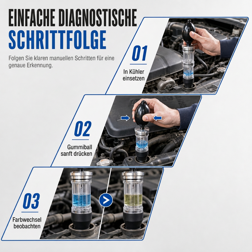 🔧  50% RABATT! 🚗 Lecksuchset für Benzin- & Dieselmotoren, schnelle Prüfung, inkl. Aufbewahrungstasche