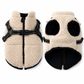 🐶 Wintermantel für Hunde mit integriertem Geschirr – warm, mit Reflektorstreifen, für kleine & mittlere Hunde
