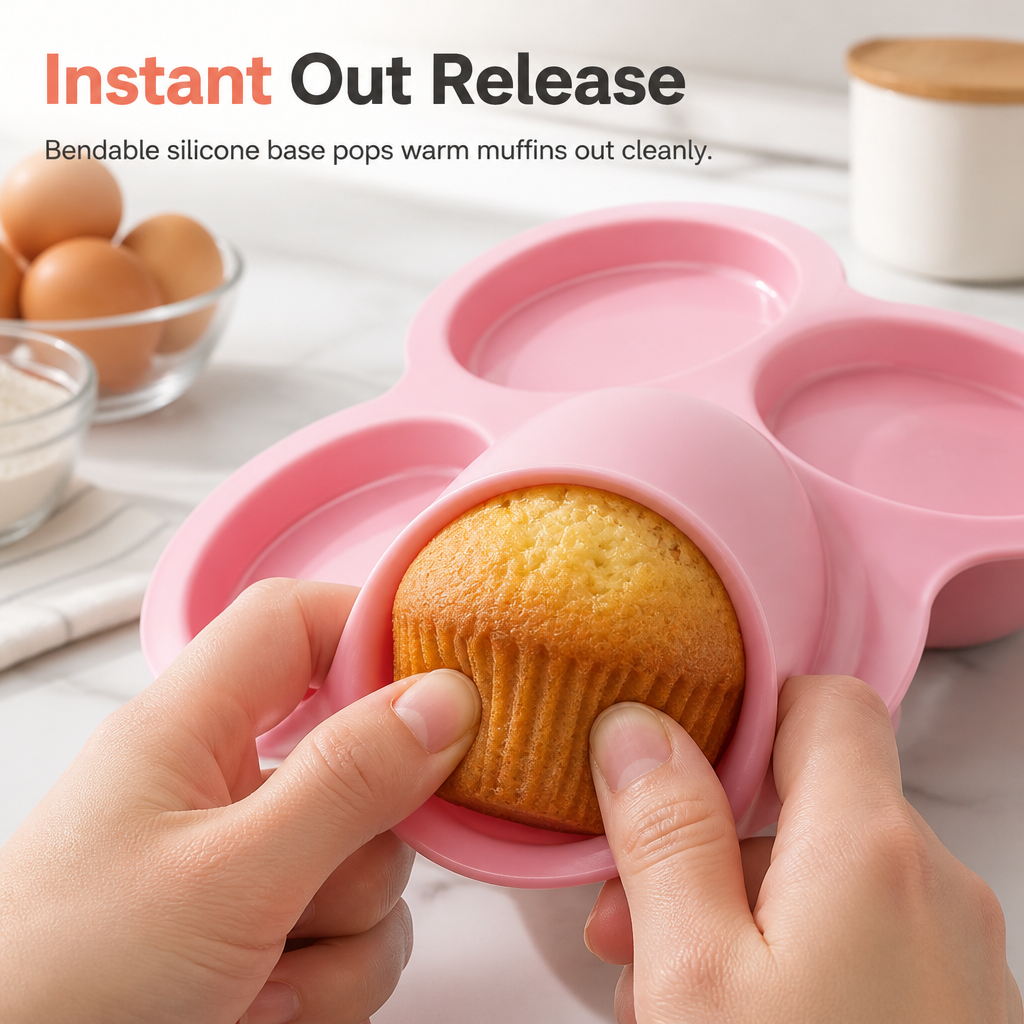 🧁 50% Rabatt! Flexible Silikon-Backform – sofortige Entformung, hitzebeständig, ideal für Kuchen, Pizza & Airfryer