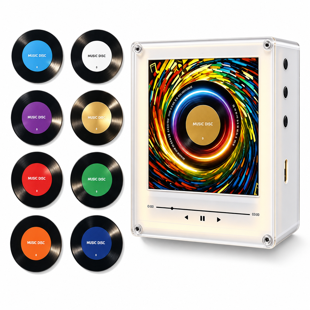 🎄 50% RABATT! 🎶 NFC Musik-Kühlschrankmagnet mit LED & Rotation – personalisierbar für Weihnachten🎁
