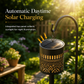 Outdoor Iron Table Lamp Peony Shaped Decorative Atmosphere Light