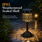 Outdoor Iron Table Lamp Peony Shaped Decorative Atmosphere Light