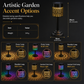 Outdoor Iron Table Lamp Peony Shaped Decorative Atmosphere Light