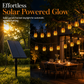 Solar Flame String Lights Outdoor Waterproof Decorative Lighting with Light Sensor for Garden Patio Yard Camping