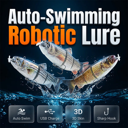 🎣 Elektronischer Mehrgelenk-Köder mit LED-Licht – realistische Schwimmaktion & leuchtende Anziehung für Raubfische