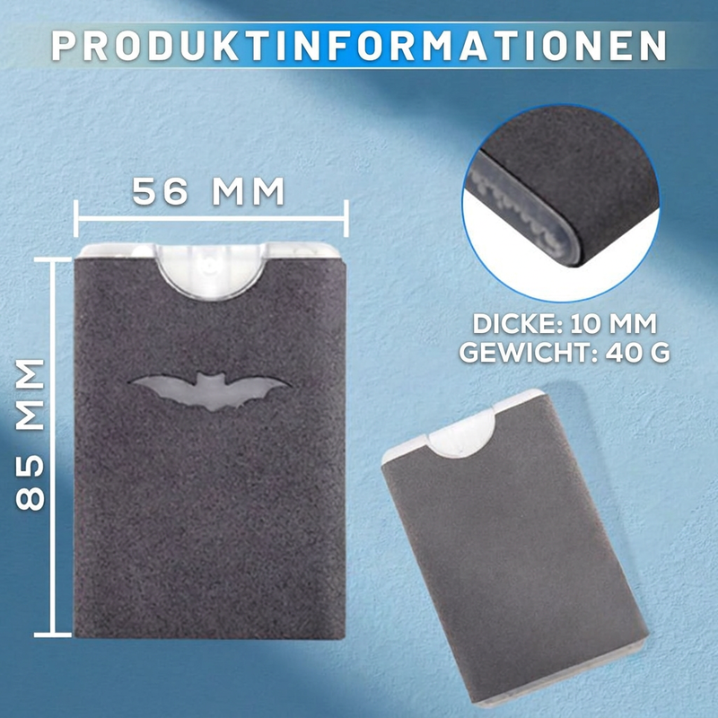 🧼 Tragbarer 2-in-1-Bildschirmreiniger mit Mikrofasertuch