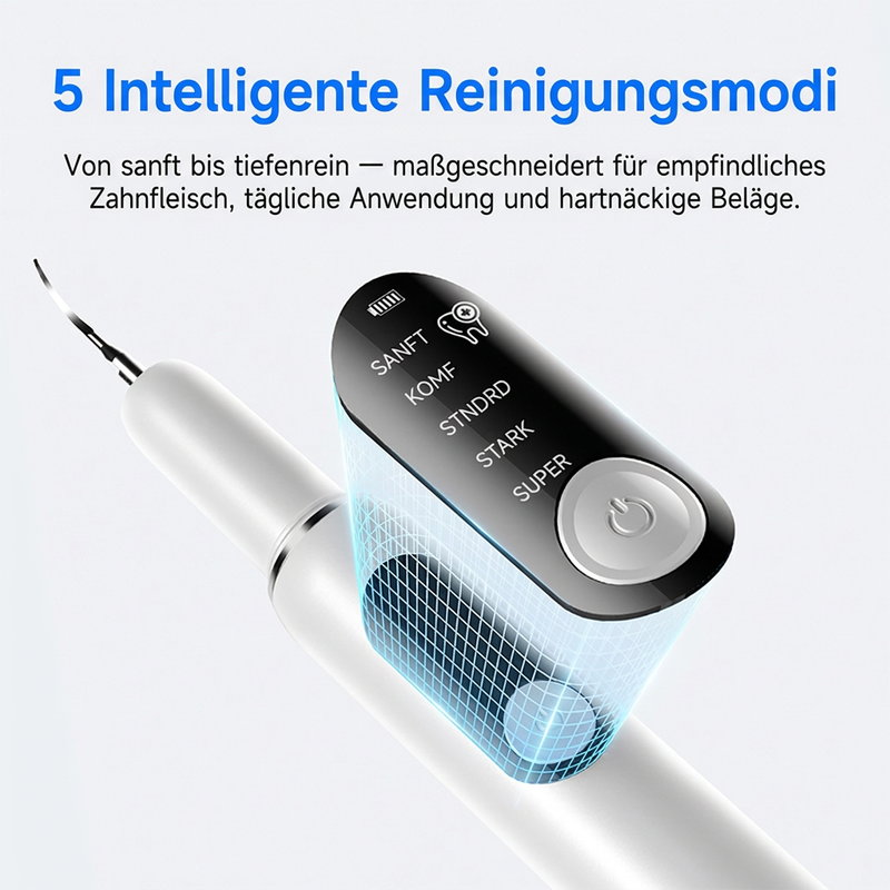 🦷✨ 50 % Rabatt! Tragbarer Ultraschall-Zahnreiniger – Zahnsteinentferner-Set für die Zahnpflege zuhause