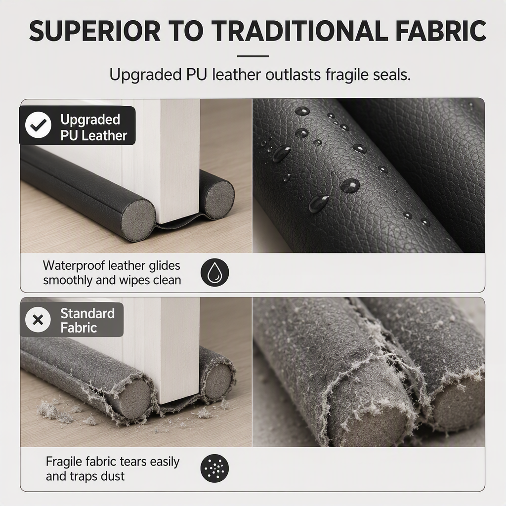 🚪50% RABATT✨Abriebfester Leder-Türdichtstreifen, hält Kaltluft und Insekten zuverlässig ab🌬️