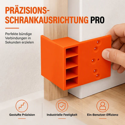 🔧 1 kaufen, 1 gratis – Montagehilfe für Kleiderschränke, stufenförmige Bohrlehre für präzise Lochausrichtung