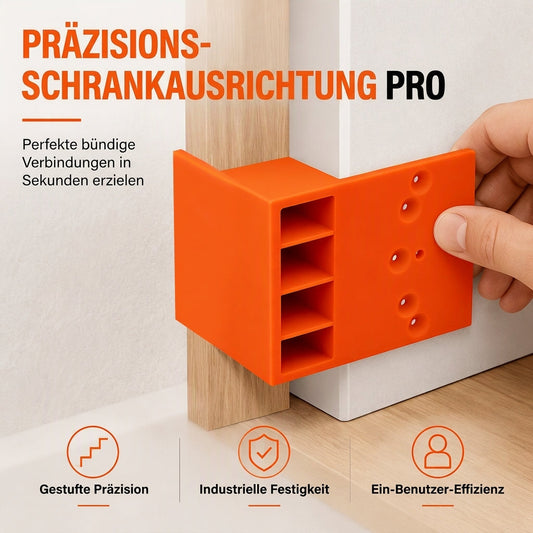 🔧 1 kaufen, 1 gratis – Montagehilfe für Kleiderschränke, stufenförmige Bohrlehre für präzise Lochausrichtung