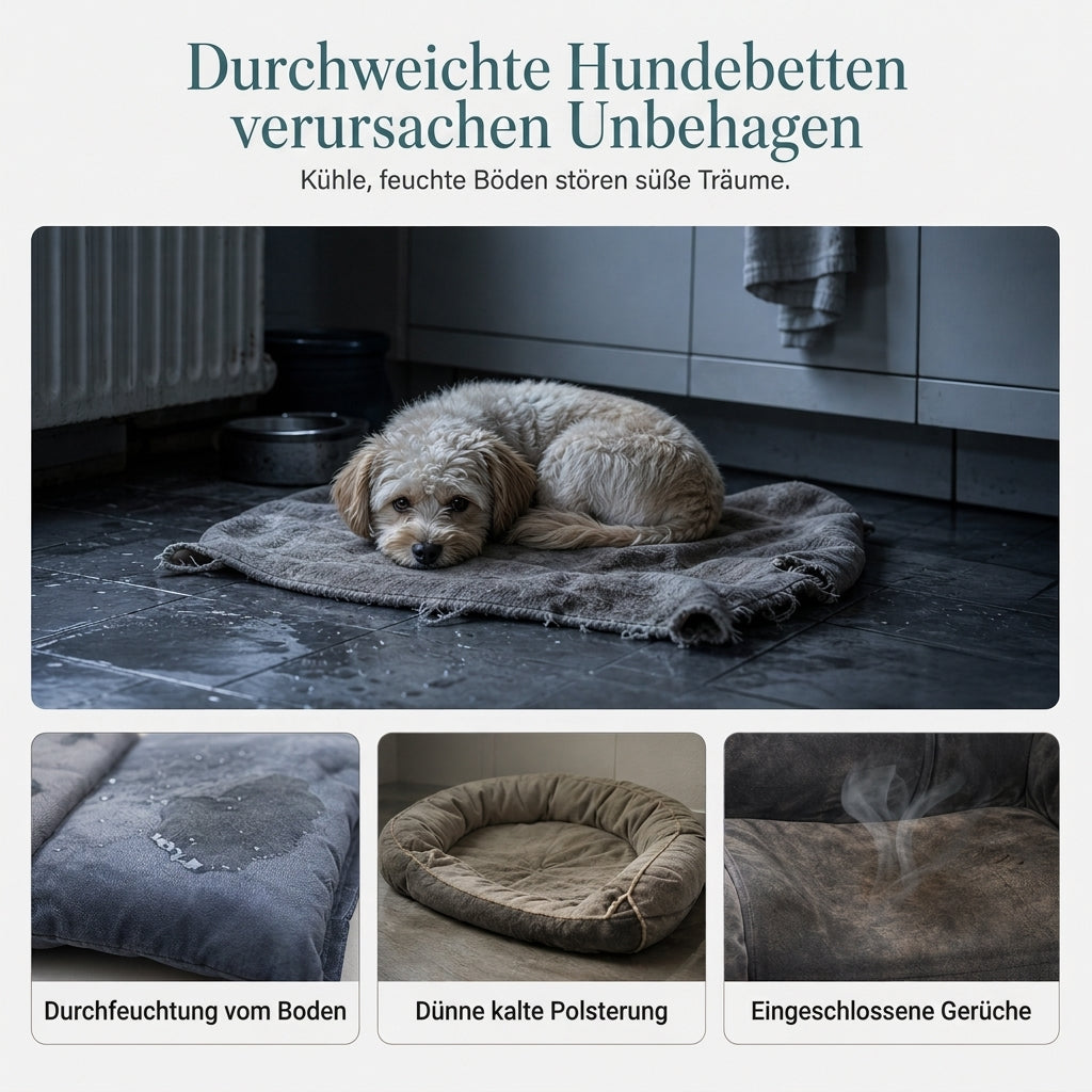 🐾 50% Rabatt – Abnehmbares ovales Haustierbett aus Fleece & Oxford, waschbar & rutschfest für Hunde & Katzen
