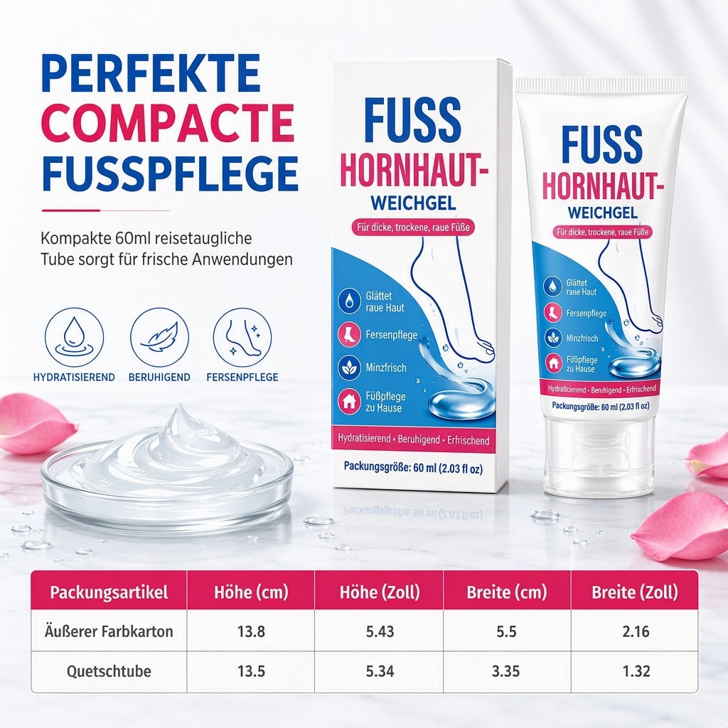 🦶 2 kaufen, 1 gratis! Urea-Fußgel – Feuchtigkeit, Peeling & Schutz vor Rissen in einem💧