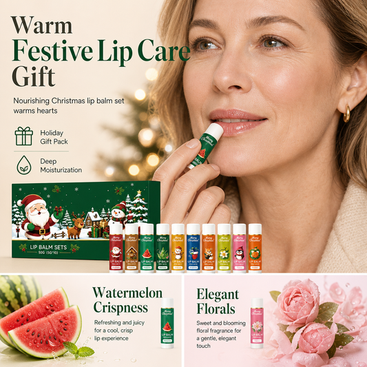 🎄 50% Rabatt! ✨Weihnachts-Lippenpflegeset – Feuchtigkeit & Pflege, ideal als Geschenk🎁