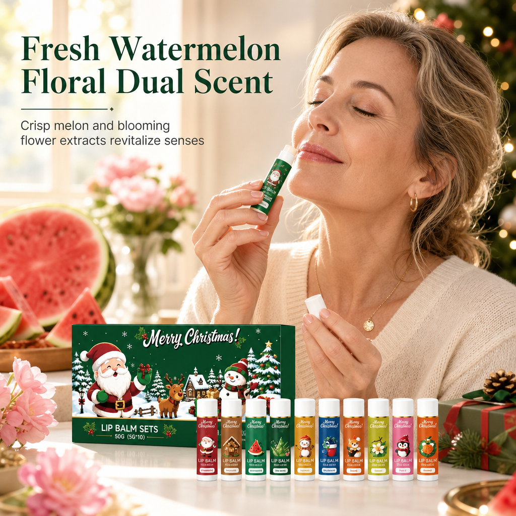 🎄 50% Rabatt! ✨Weihnachts-Lippenpflegeset – Feuchtigkeit & Pflege, ideal als Geschenk🎁
