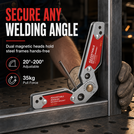 🔧 Magnetischer Schweißwinkel mit Doppelkopf – für Innen- & Außenwinkel, ohne Schalter, ideal für präzises Schweißen