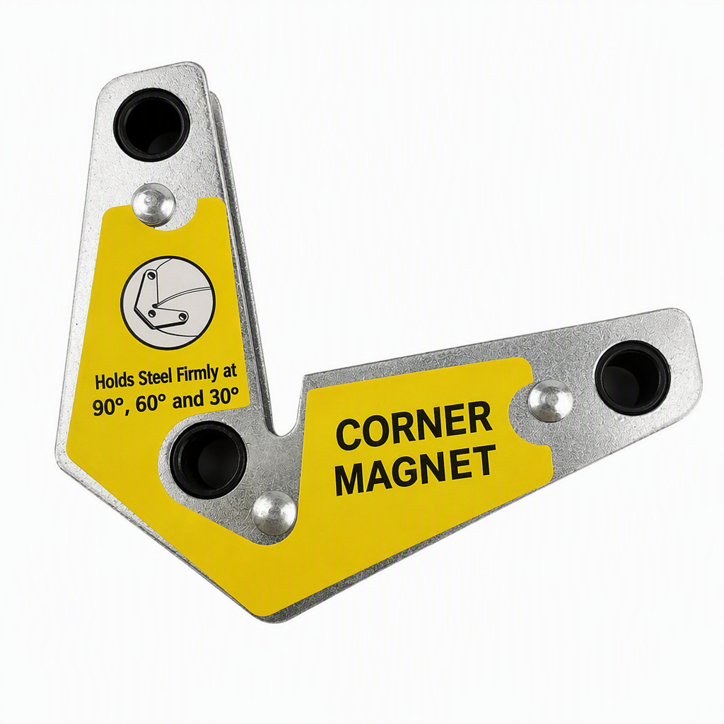 🔧 Magnetischer Schweißwinkel mit Doppelkopf – für Innen- & Außenwinkel, ohne Schalter, ideal für präzises Schweißen