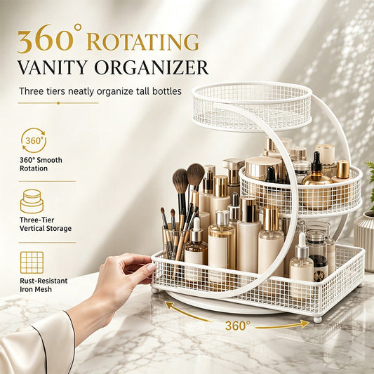 💄 Kosmetik-Organizer für Schminktisch & Badezimmer – Aufbewahrungsregal für Lippenstifte, Cremes & Pflegeprodukte