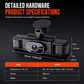 🚗🎥 F100 4-Linsen-Dashcam – 1080P HD Autokamera mit Infrarot-Nachtsicht und GPS-Synchronaufnahme