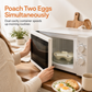 🥚 2 kaufen, 1 gratis! 🍳 2-Fach Eierdampfer für die Mikrowelle – perfekt für ein schnelles Frühstück in der Küche
