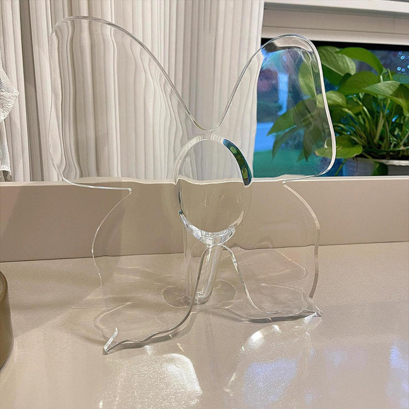 🦋💐 Transparente Acrylvase in Schmetterlingsform – stilvolle Blumenvase & Tischdeko für Zuhause