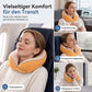 ✈️ U-förmiges Reisekissen aus Memory Foam – Eisseidenbezug & Magnetverschluss, tragbares Nackenkissen