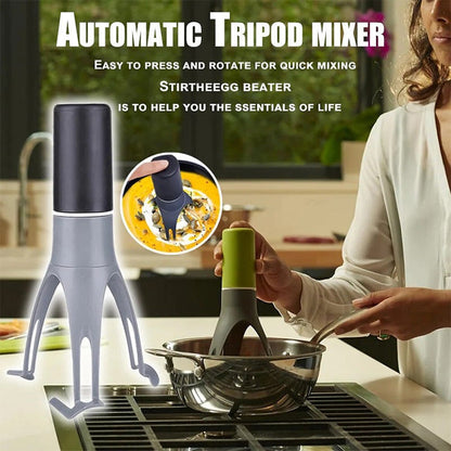 🍳 Automatischer Dreiecksmixer – elektrischer Küchenhelfer zum mühelosen Rühren von Eiern, Teig & Saucen
