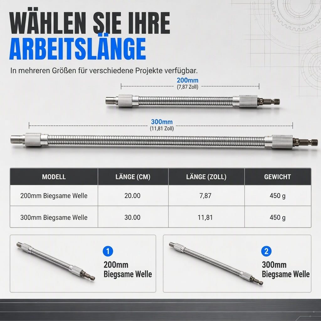 🔧 50% RABATT! 🛠️ Flexible Verlängerungswelle – Mehrwinklig für Bohrer & Schrauber ✨