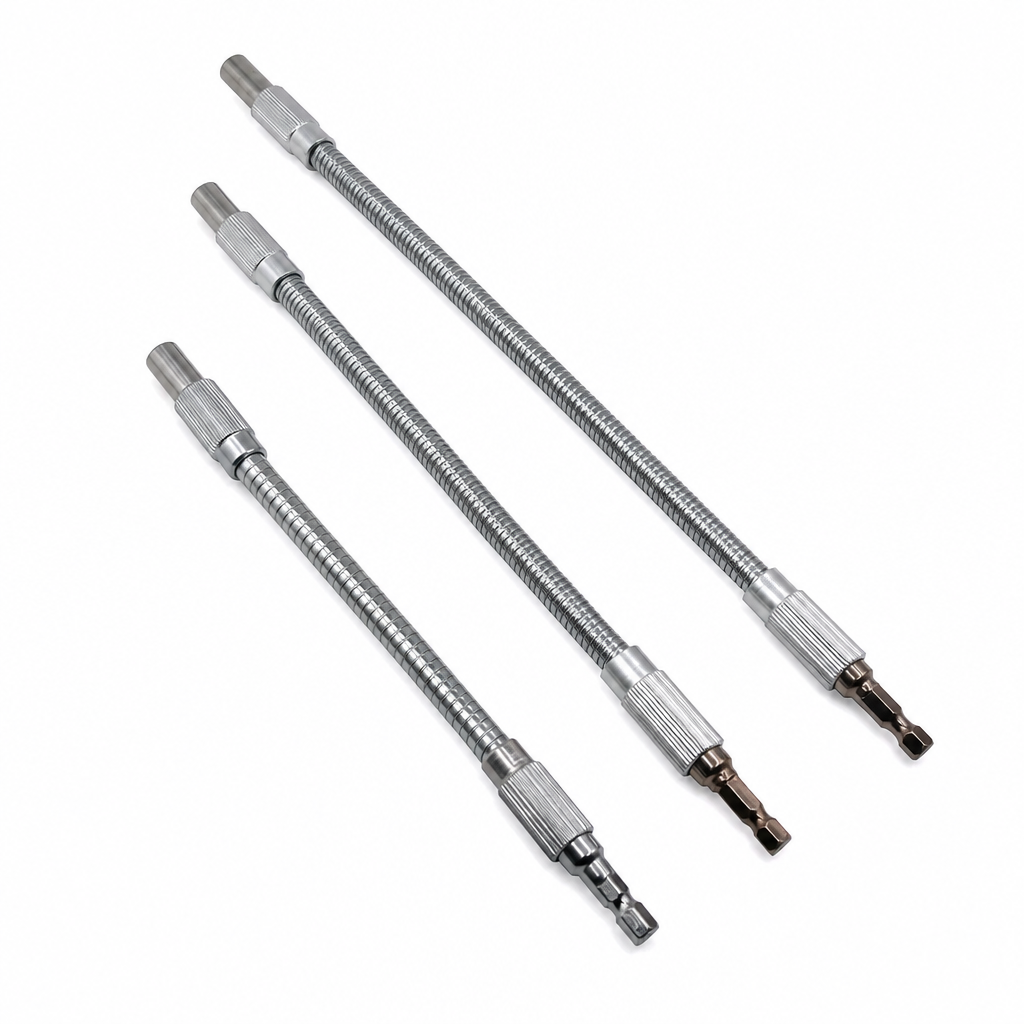 🔧 50% RABATT! 🛠️ Flexible Verlängerungswelle – Mehrwinklig für Bohrer & Schrauber ✨
