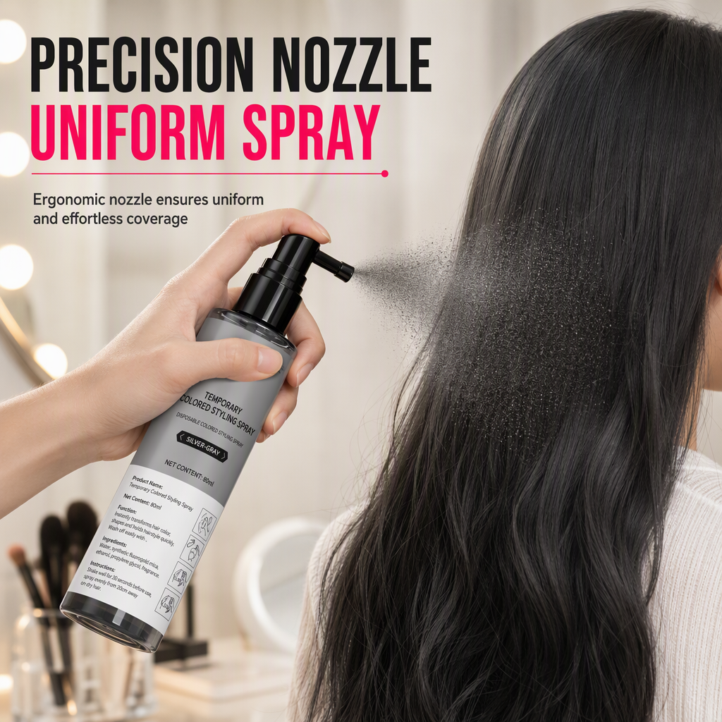 🎁 2+1 GRATIS🖤 Einweg-Haarfarbspray – temporäre Haarfarbe, einfach aufsprühen & sofort auswaschbar