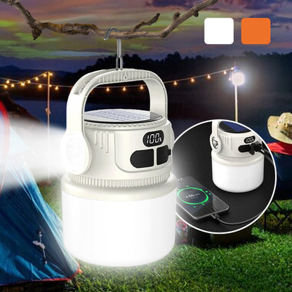 🔦 LED Solar-Campinglampe – wiederaufladbar & langlebig, ideal für Camping, Outdoor & Notfälle
