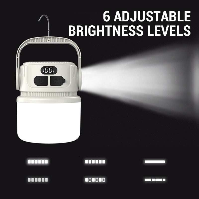 🔦 LED Solar-Campinglampe – wiederaufladbar & langlebig, ideal für Camping, Outdoor & Notfälle