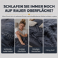 👑 KING 3-teiliges Bettwäsche-Set – schwarz-grau meliert, Kronen-Design